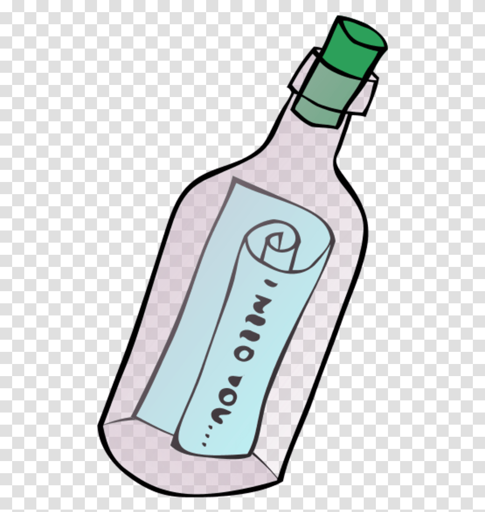 Message In A Bottle Clipart, Beverage, Drink, Label Transparent Png