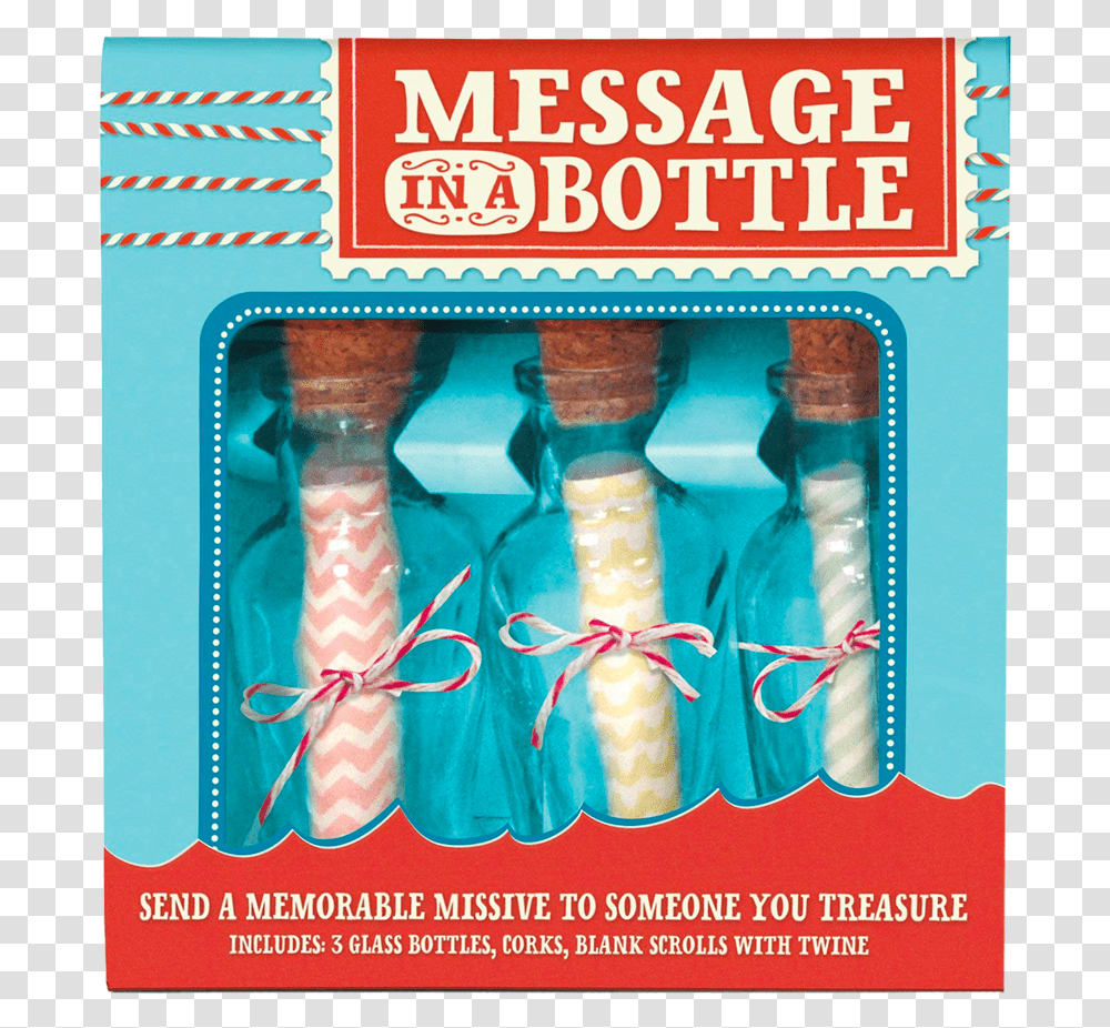 Message In A Bottle Kit, Poster, Advertisement, Flyer, Paper Transparent Png