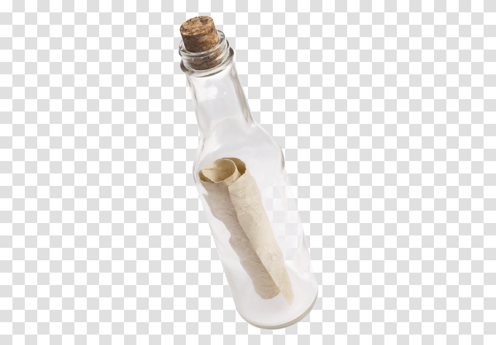 Message In A Bottle Old Letter In A Bottle, Apparel, Person, Arm Transparent Png