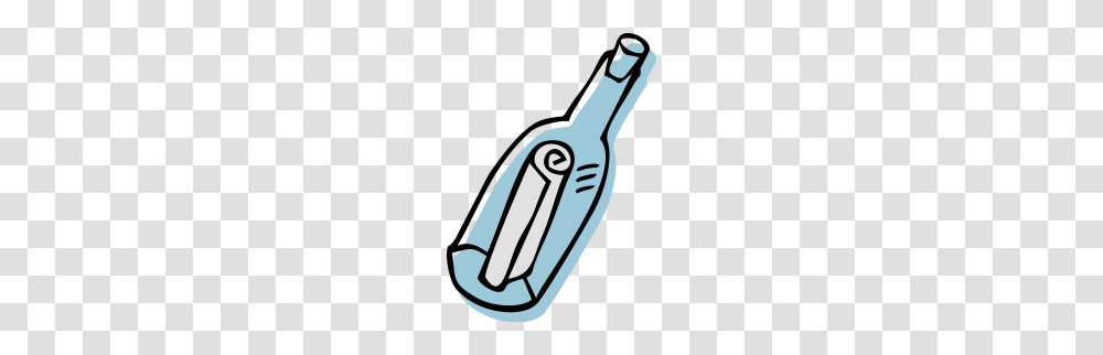 Message In A Bottle, Toothbrush, Tool, Cutlery, Toothpaste Transparent Png