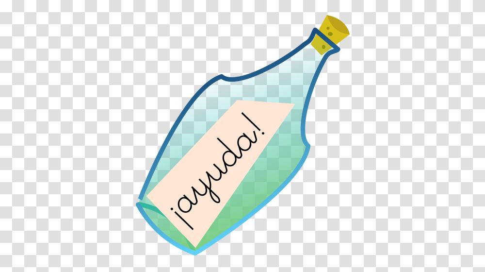 Message In Bottle Vector Clip Art, Axe, Tool, Label Transparent Png