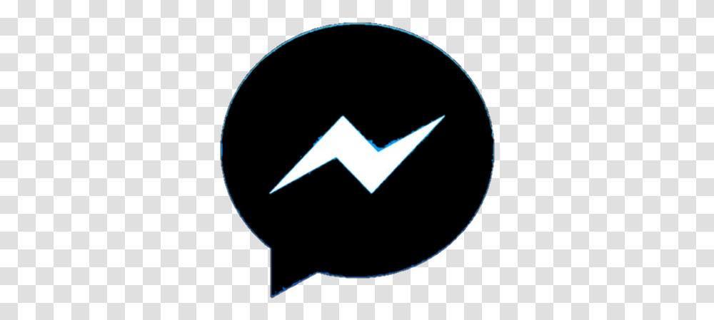 Messenger Facebook Messengernegro Facebookmegro, Recycling Symbol, Lamp, Light, Star Symbol Transparent Png