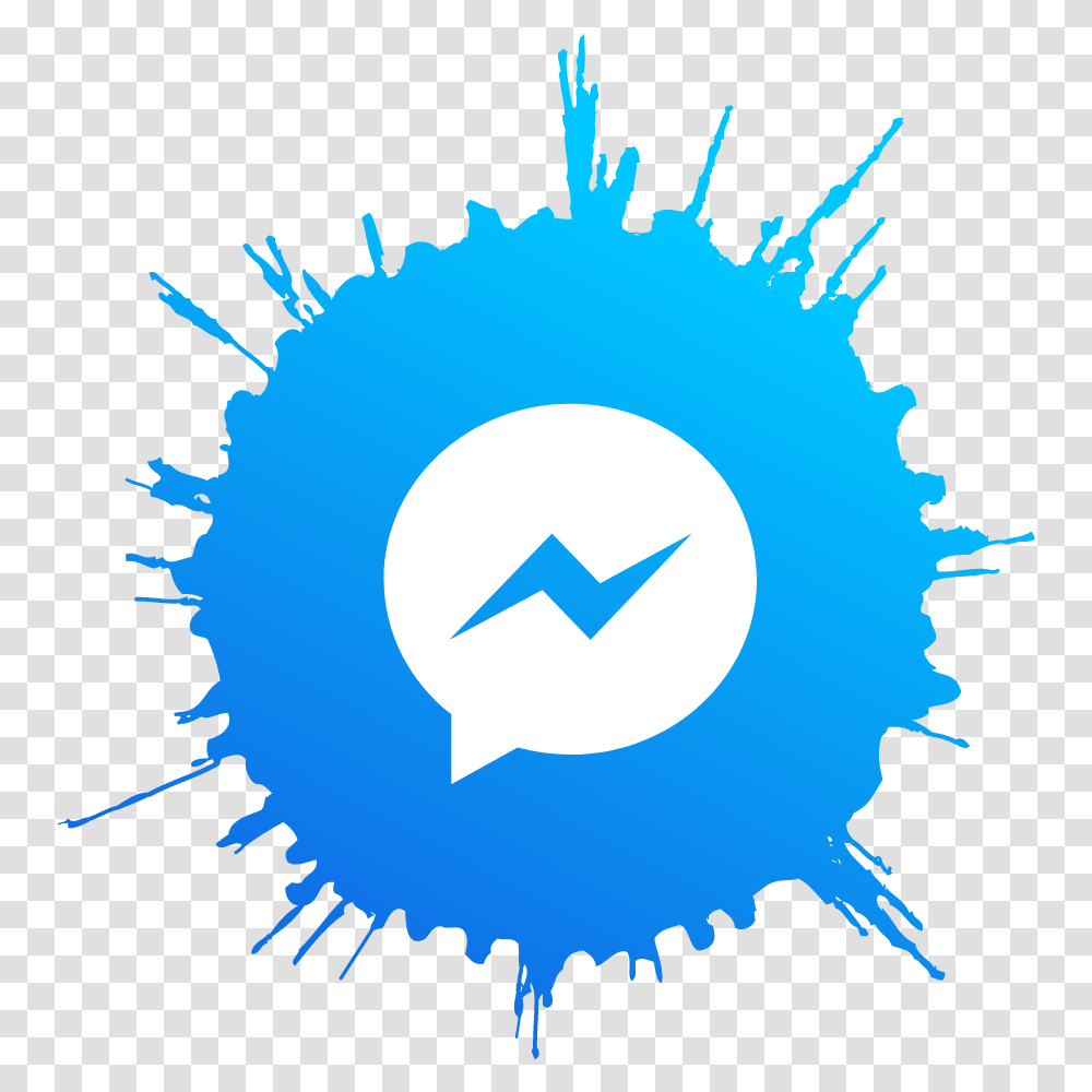 Messenger Splash Icon Image Free Download From Pixlokcom Dot, Poster, Advertisement, Graphics, Art Transparent Png