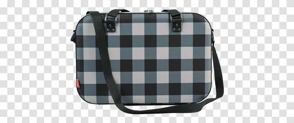 Messenger Turntable In Grey Amp Black Checkerboard Design Orange And Blue Buffalo Plaid, Bag, Briefcase, Chess, Game Transparent Png