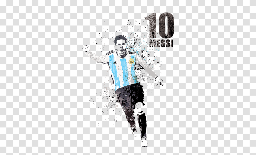 Messi Argentina Art, Person, Sleeve, Crowd Transparent Png