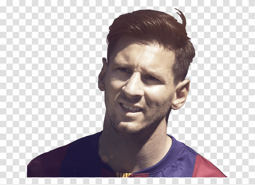 Messi Face Fcb Leo Messi Full Hd, Head, Person, Human, Portrait Transparent Png