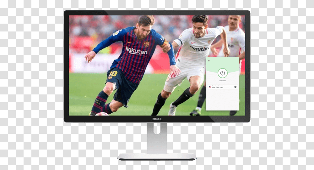 Messi Hat Trick Vs Sevilla, Person, Human, Monitor, Screen Transparent Png