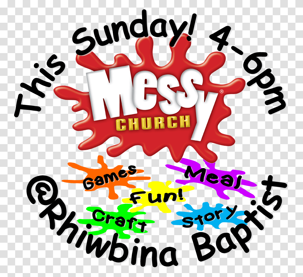 Messy Church, Advertisement, Poster, Flyer Transparent Png