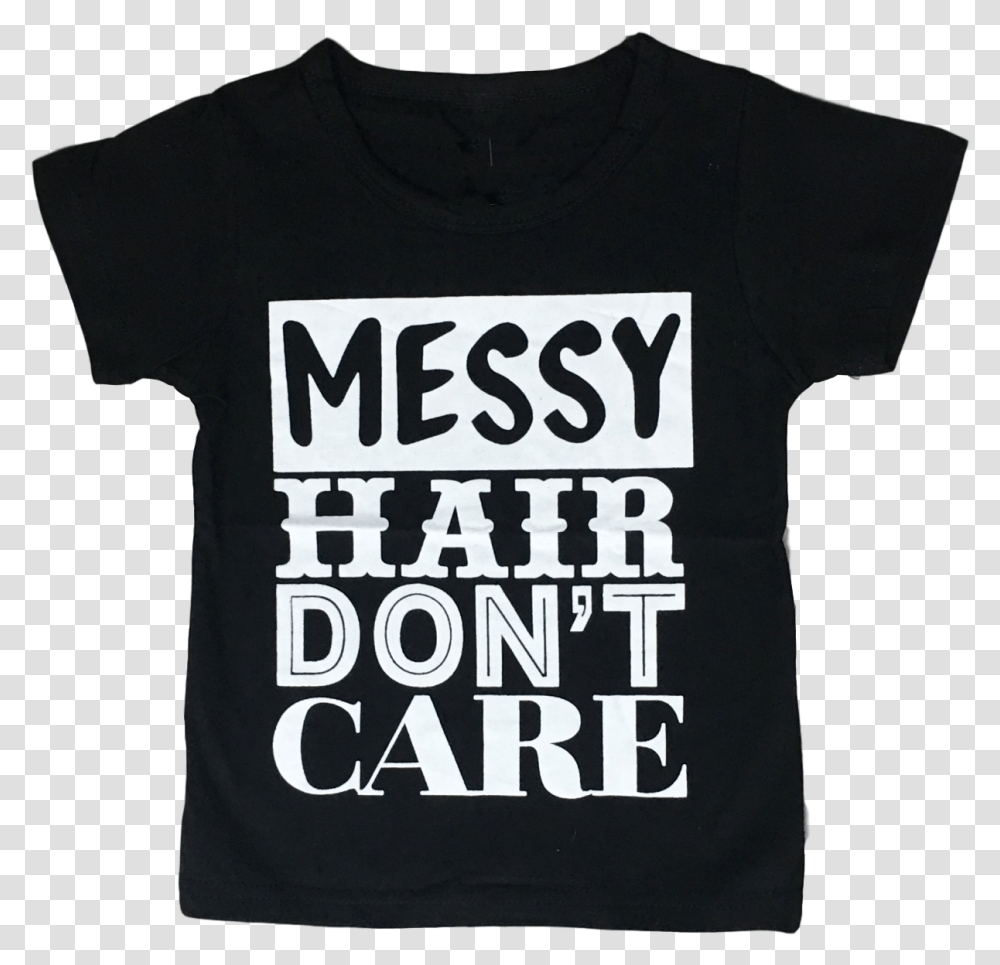 Messy Hair Don't Care T Shirt Shirts Metallic Off To Never Never Land T Shirt, Apparel Transparent Png