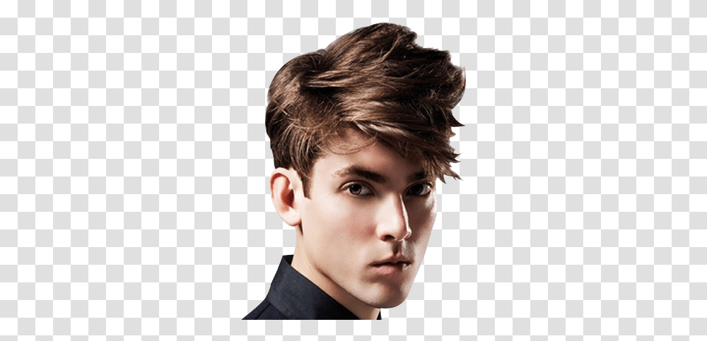 Messy Side Swept Hair Men Hair Styles Mens, Boy, Person, Human, Face Transparent Png