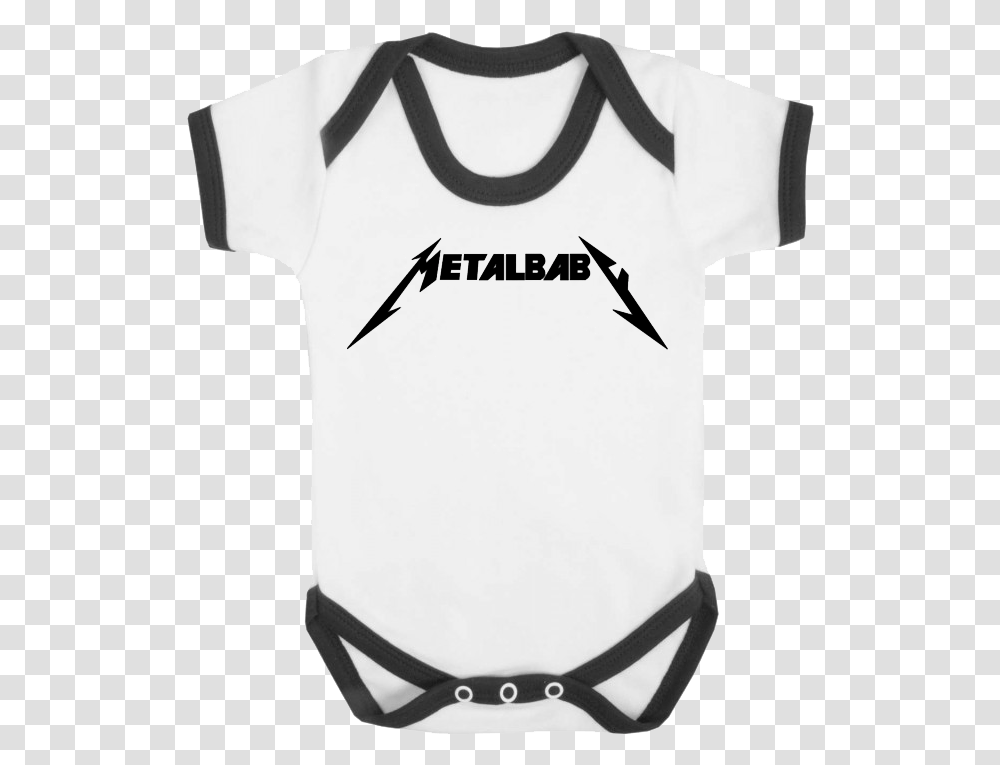 Metal Baby Contrast Trim Baby Vest Daddy's Little Monster Baby Grow, Apparel, T-Shirt, Undershirt Transparent Png