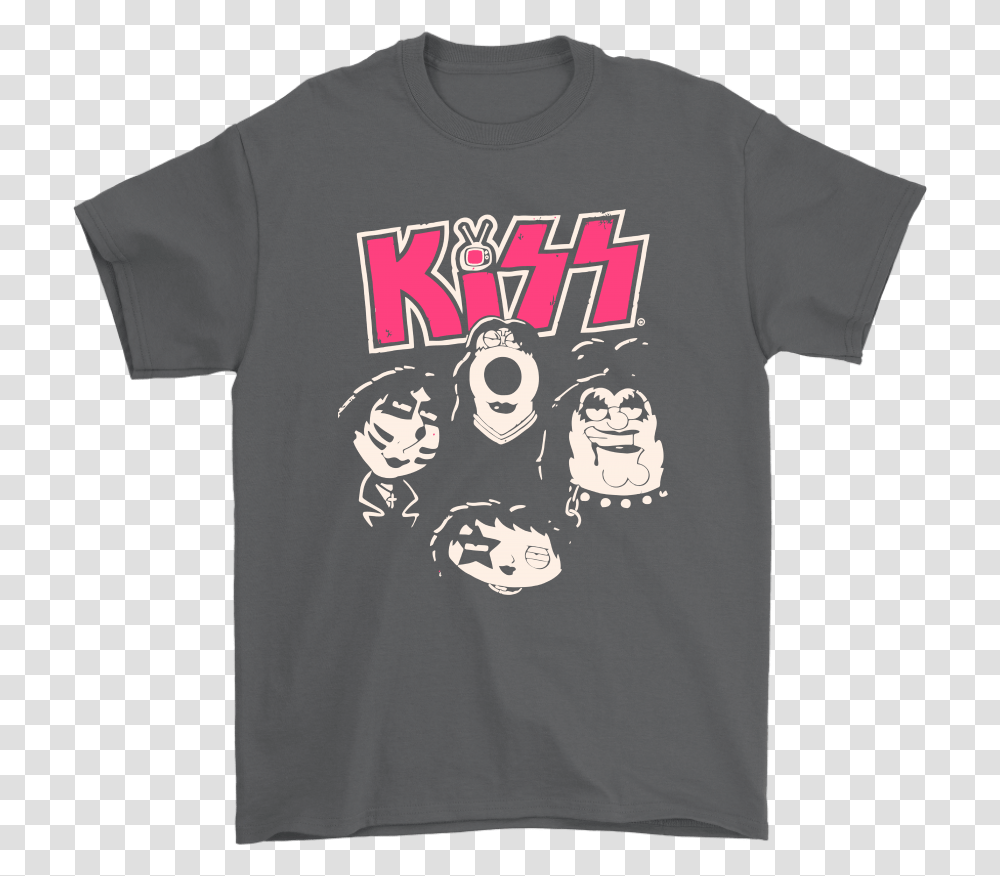 Metal Band Kiss Family Guy Lois Stewie Brian Peter Grinch For Teacher T Shirts, Apparel, T-Shirt, Sleeve Transparent Png