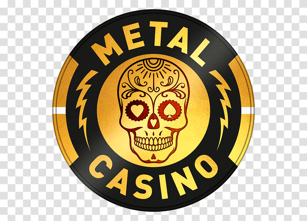 Metal Casino Logo, Trademark, Emblem, Label Transparent Png