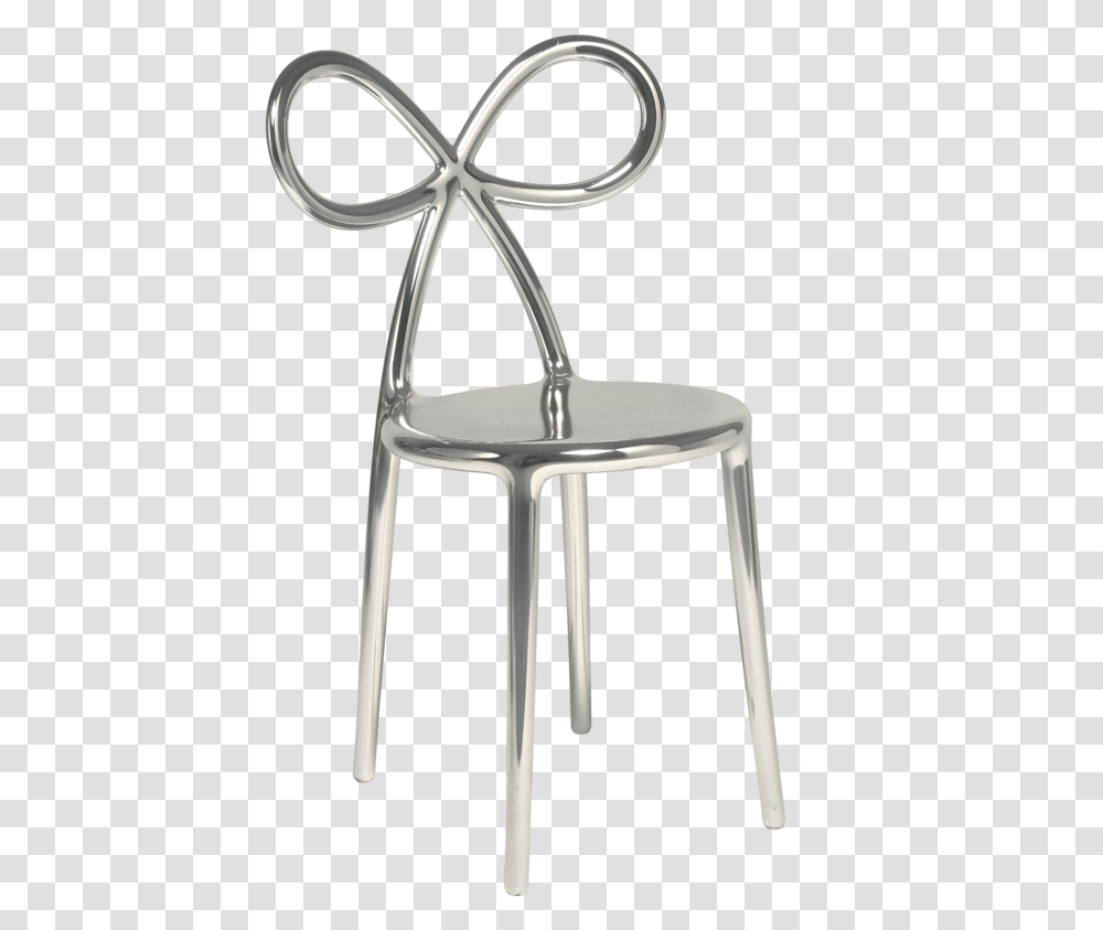 Metal Chair Qeeboo Ribbon Chair Metal, Furniture, Bar Stool Transparent Png