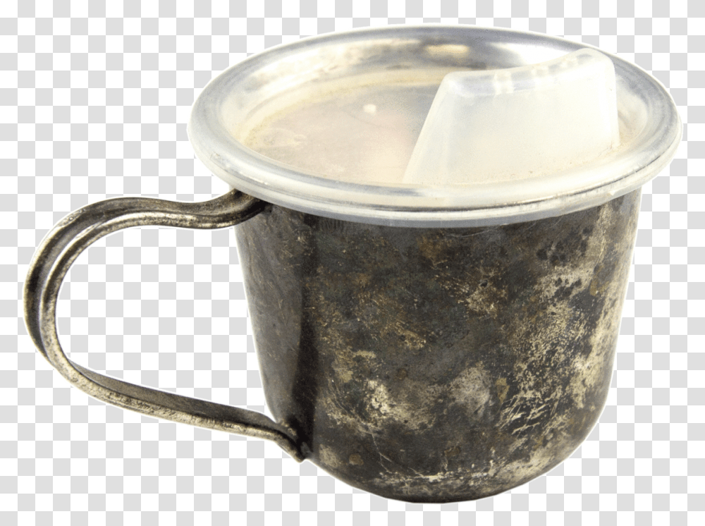 Metal Cup Cup, Milk, Beverage, Bowl, Pottery Transparent Png