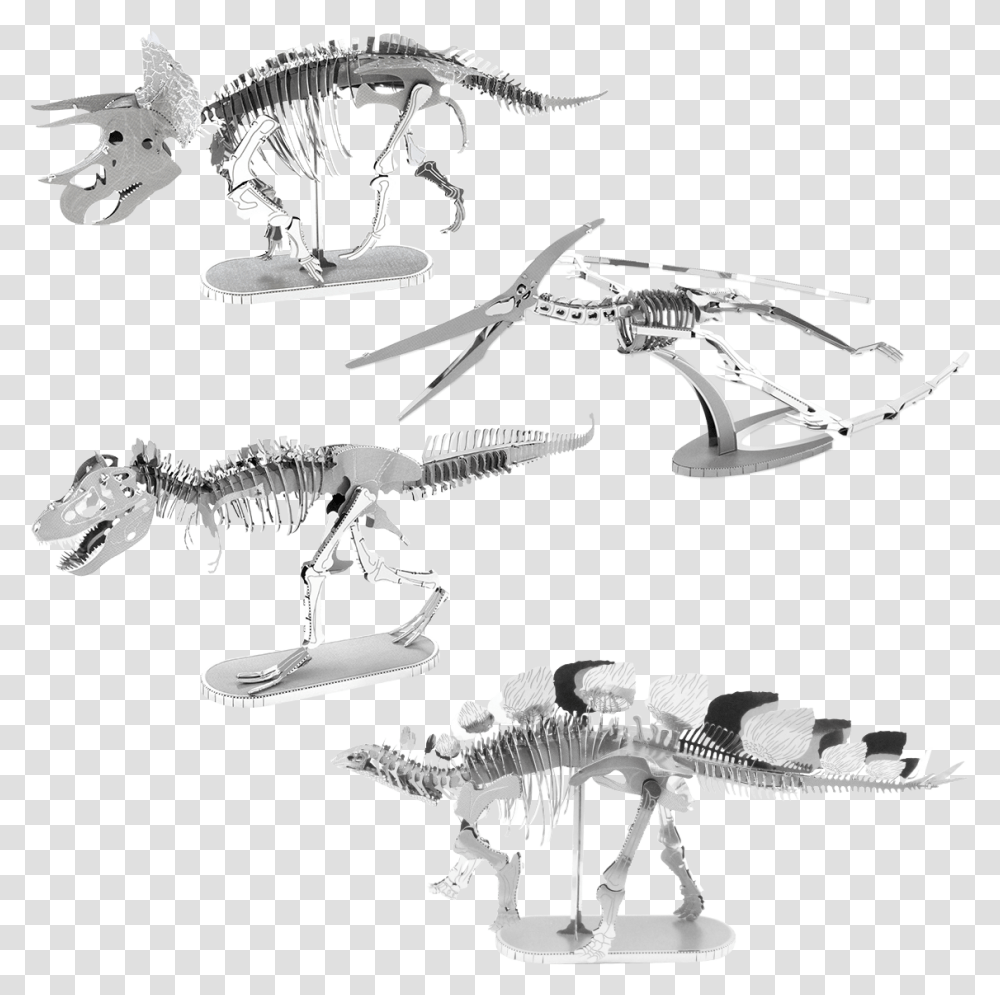 Metal Earth 3d Model Kits, Dinosaur, Reptile, Animal, T-Rex Transparent Png