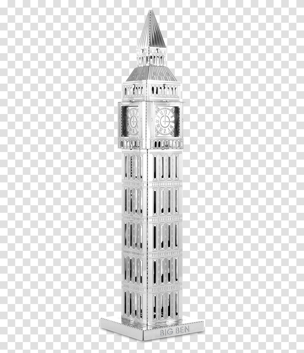 Metal Earth Architecture Big Ben Tower Clock Tower, Building, Pillar, Column Transparent Png