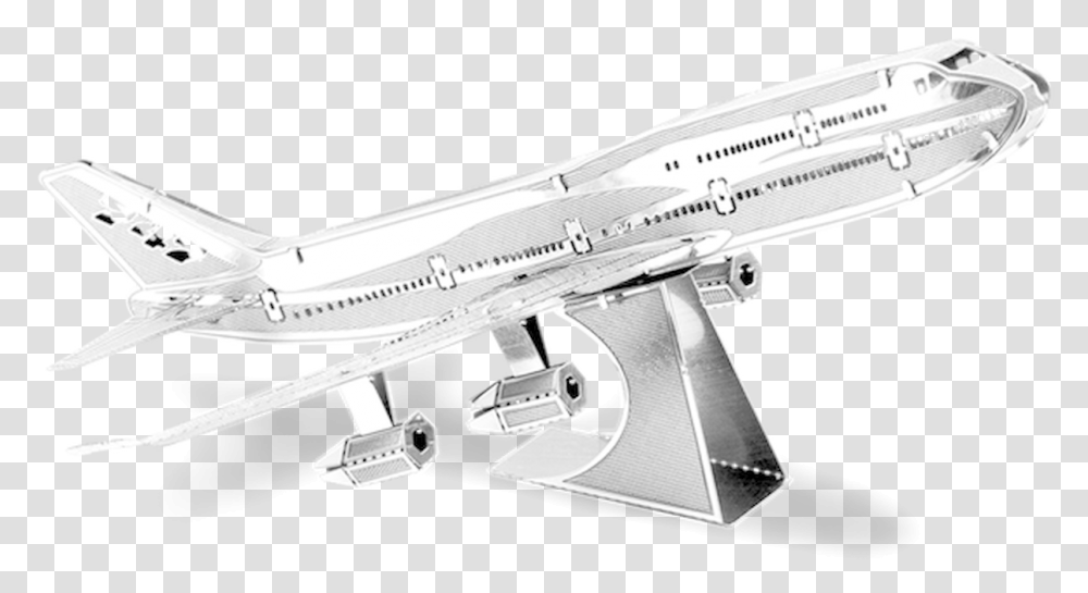 Metal Earth Boeing 747 Commercial Jet Metal Earth 747, Aircraft, Vehicle, Transportation, Airliner Transparent Png
