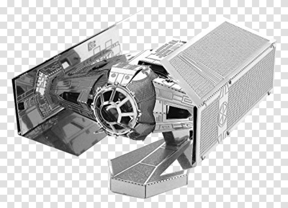 Metal Earth Darth Vader Tie Fighter Starfighter, Camera, Electronics, Projector, Spaceship Transparent Png