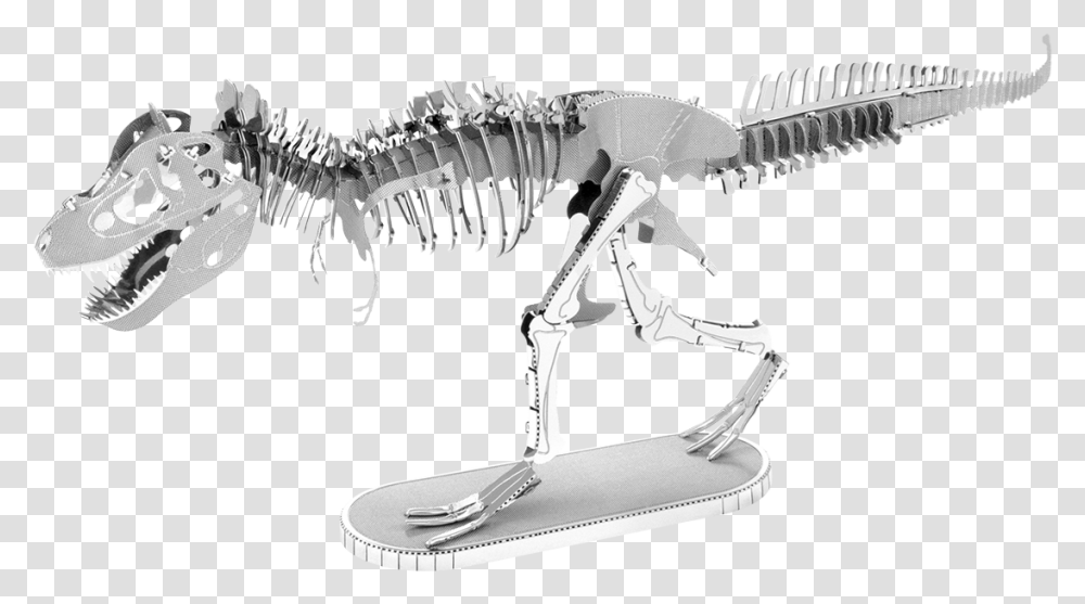 Metal Earth Dinosaur Metal Tyrannosaurus Rex, Reptile, Animal, Skeleton Transparent Png