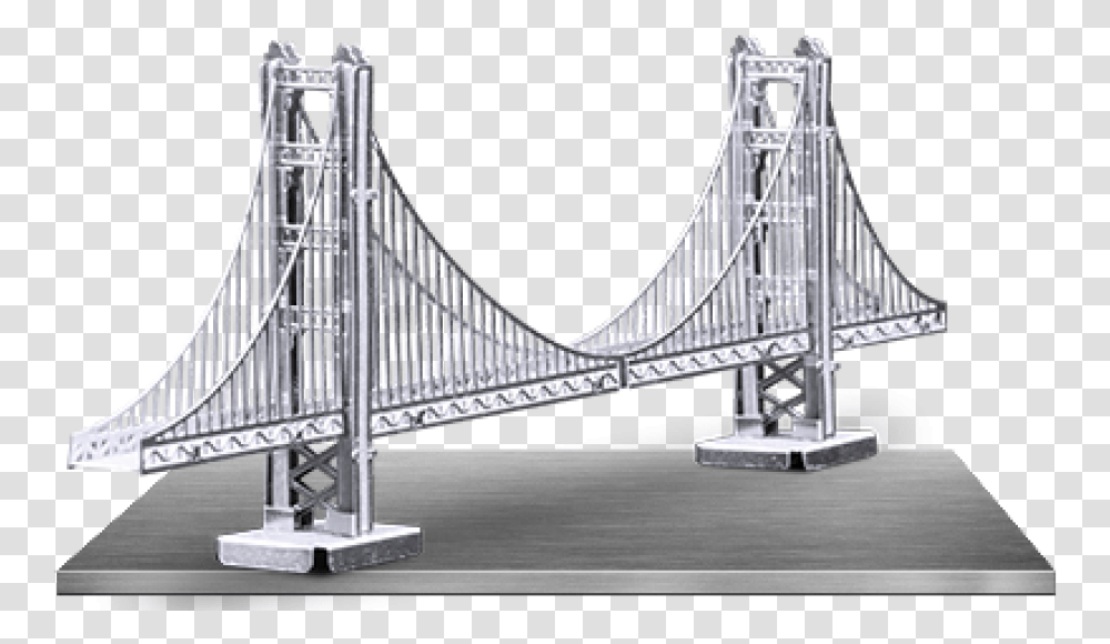 Metal Earth Golden GateTitle Metal Earth Golden 3d Model Of Bridge, Building, Suspension Bridge, Architecture Transparent Png