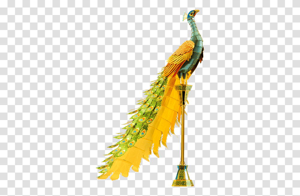 Metal Earth Iconx Peacock, Bird, Animal, Tree, Plant Transparent Png
