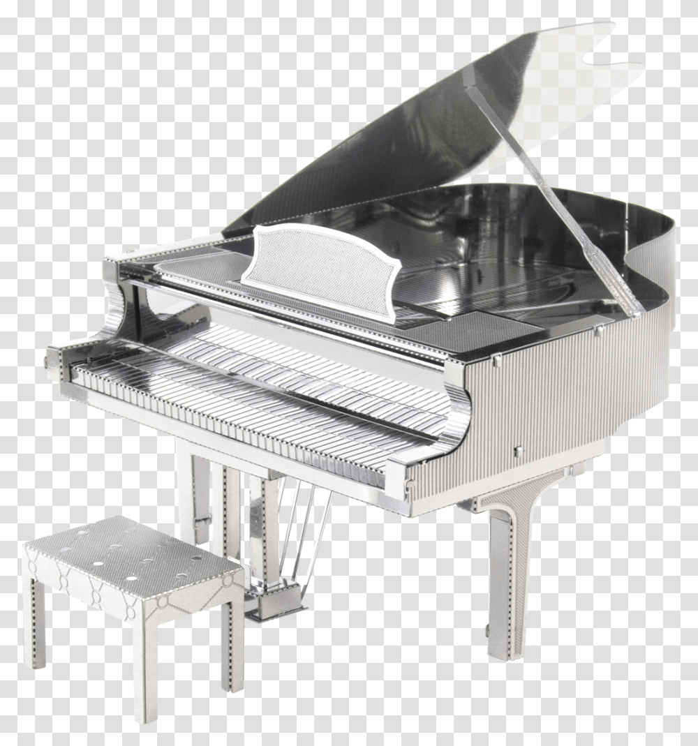 Metal Earth Instruments 3d Metal Puzzle Piano, Leisure Activities, Musical Instrument, Grand Piano Transparent Png