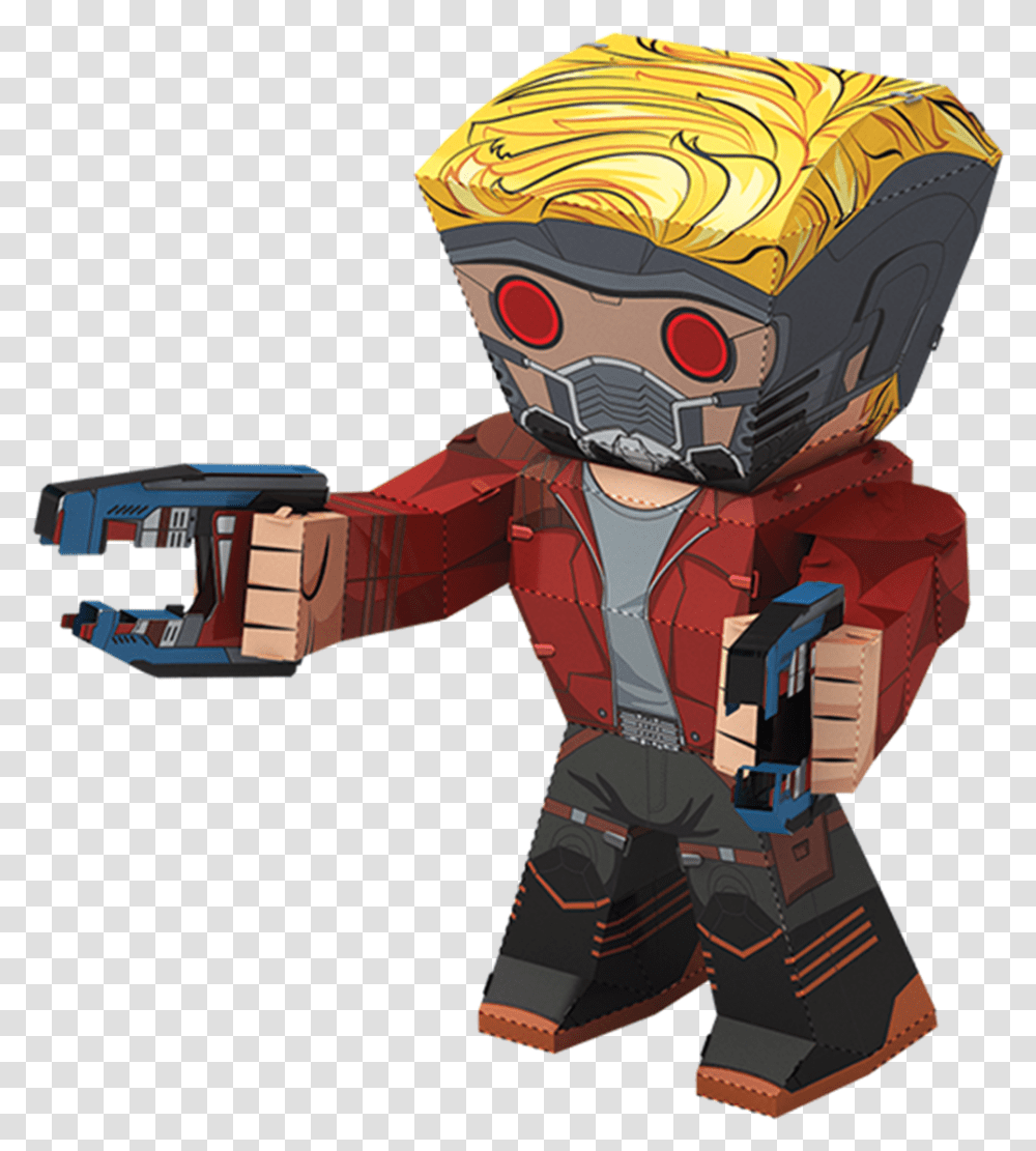 Metal Earth Legends Star Lord, Apparel, Person, Human Transparent Png