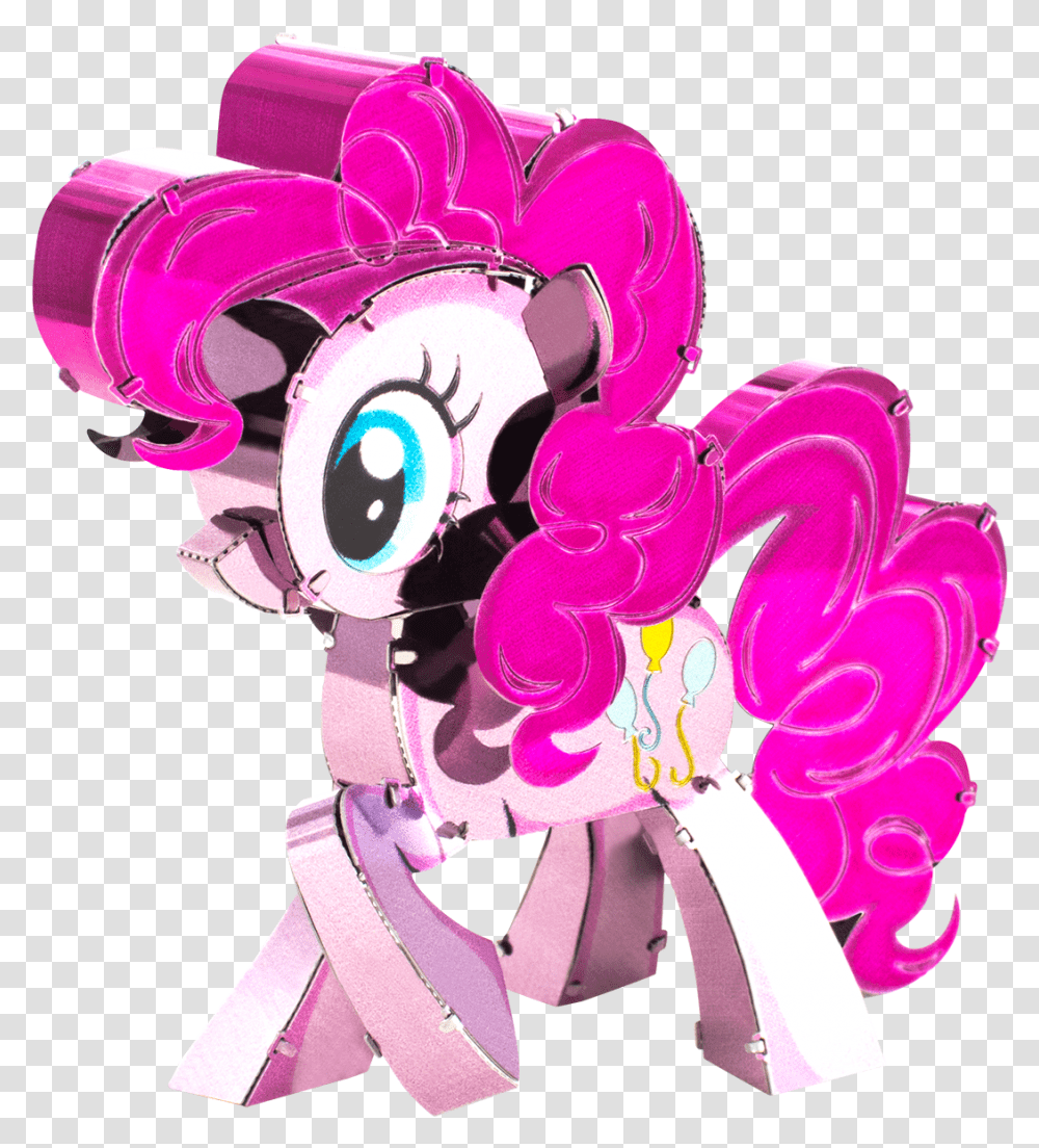 Metal Earth My Little Pony Pinkie Pie, Purple, Drawing Transparent Png