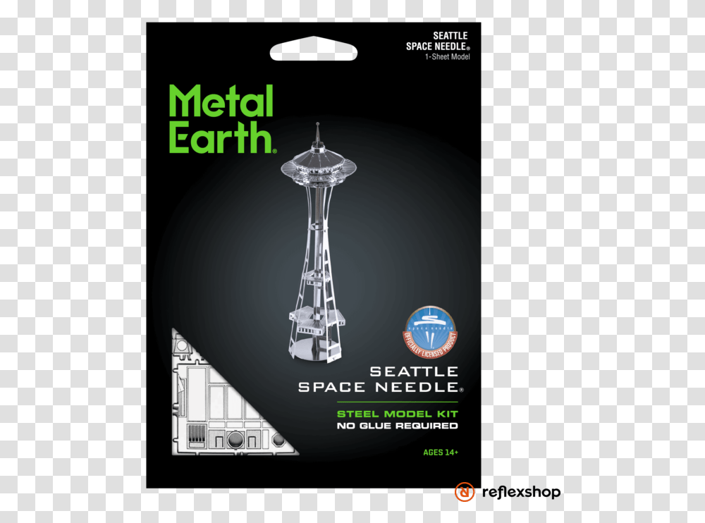 Metal Earth Space Needle Torony Wiea Eiffla Do Skadania, Lamp, Poster, Advertisement, Interior Design Transparent Png
