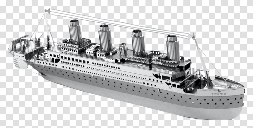 Metal Earth Titanic Metal Build Ship Kit, Boat, Vehicle, Transportation, Cruise Ship Transparent Png