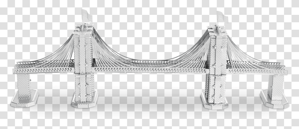 Metal Earthe Architecture Brooklyn Bridge Model, Furniture, Tent, Bench, X-Ray Transparent Png