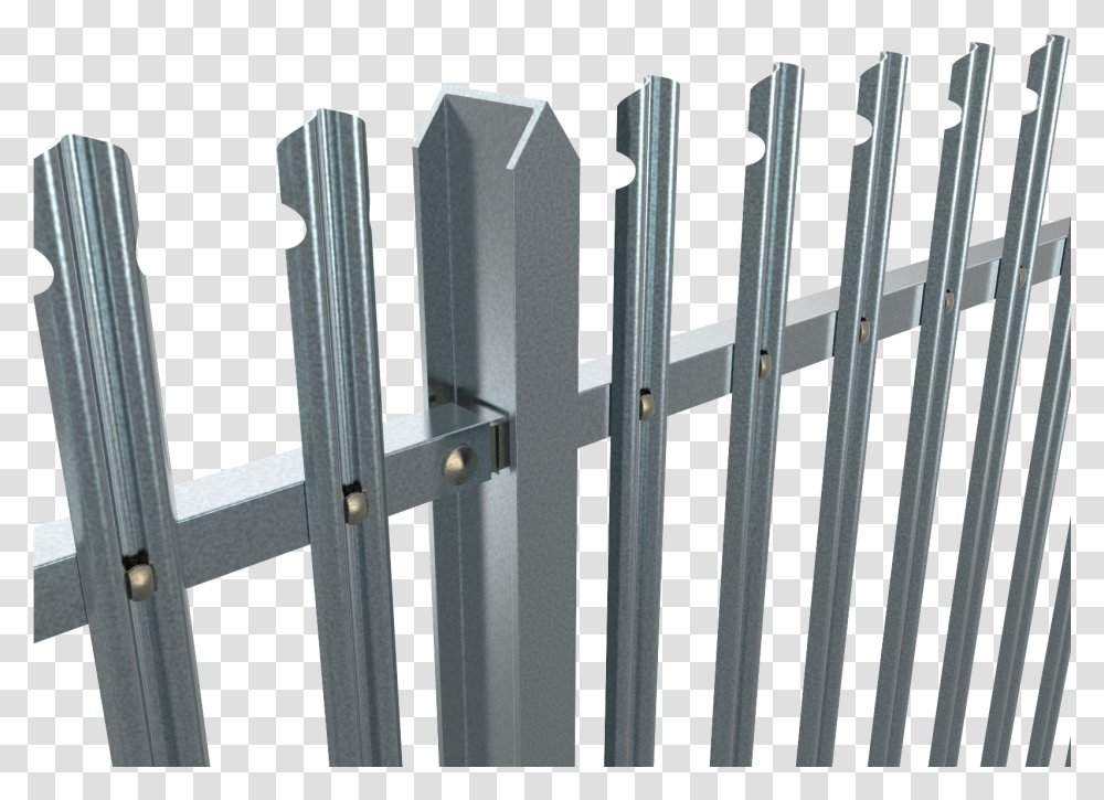 Metal Fence Steel Palisade Fencing, Gate, Picket Transparent Png