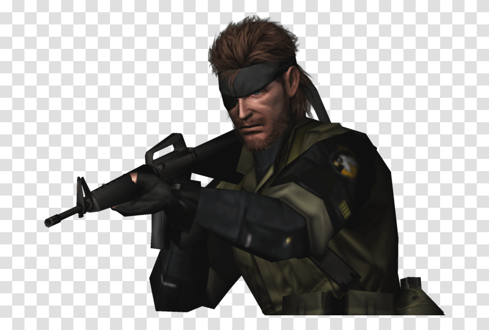 Metal Gear Big Boss Metal Gear Render, Person, Human, Gun, Weapon Transparent Png