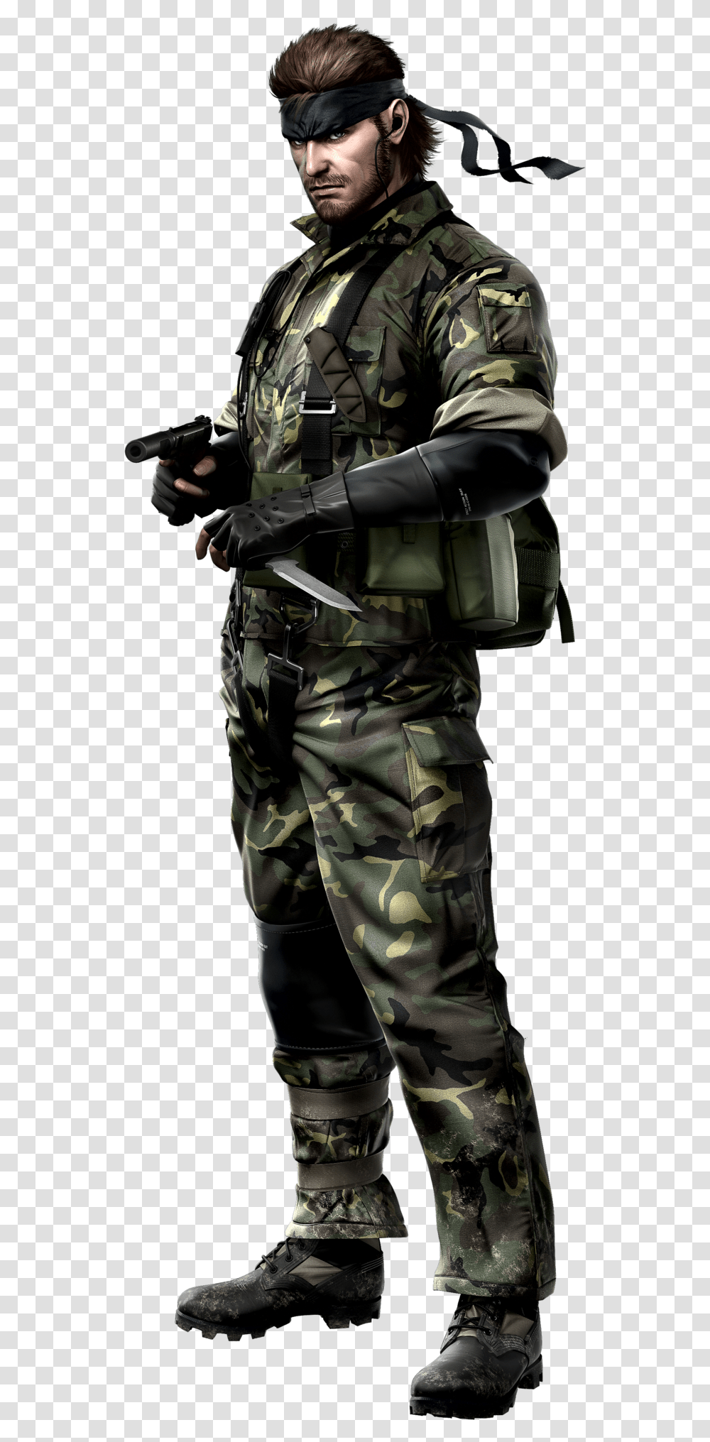 Metal Gear Solid 3 Snake Eater Metal Gear Solid 3 Snake Eater Snake, Military, Military Uniform, Person, Human Transparent Png