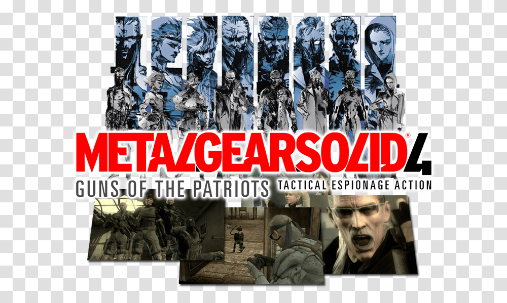 Metal Gear Solid 4, Person, Sunglasses, Poster, Advertisement Transparent Png
