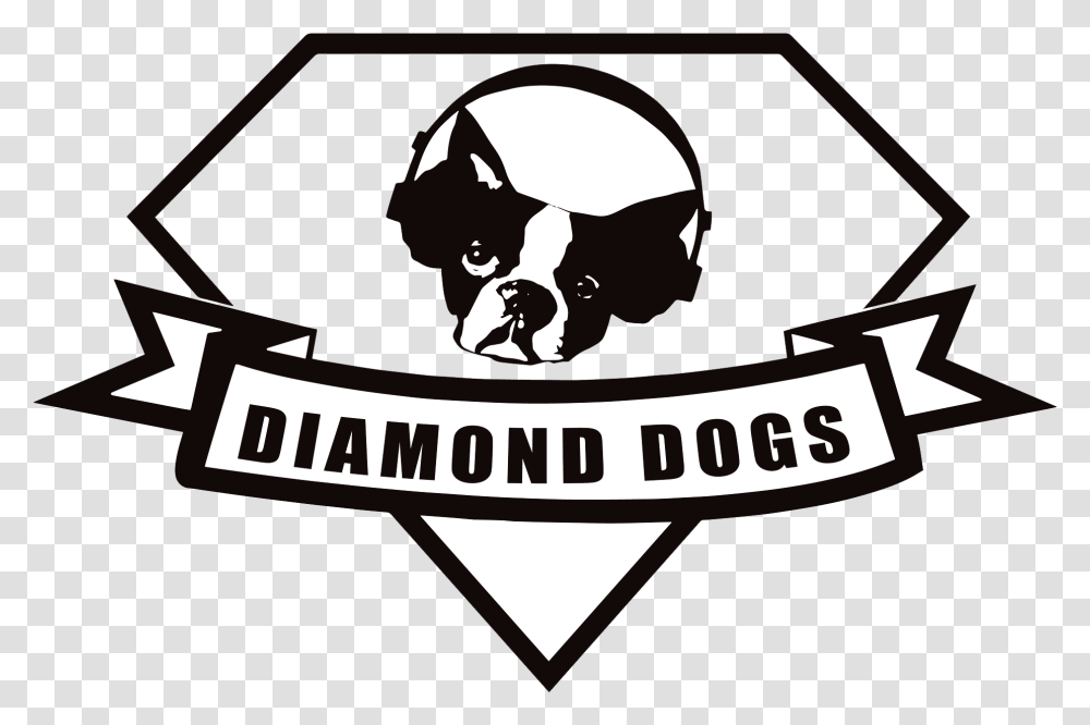 Metal Gear Solid Diamond Dogs Logo, Boston Bull, Bulldog, Pet, Canine Transparent Png