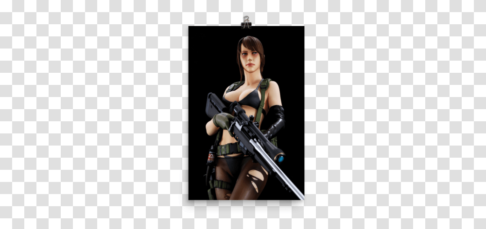 Metal Gear Solid V Pinup, Costume, Gun, Weapon, Weaponry Transparent Png
