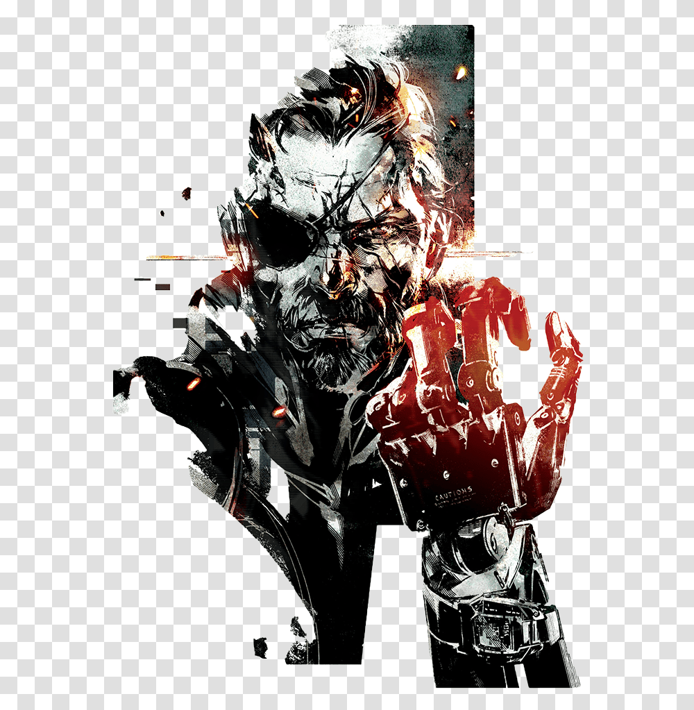 Metal Gear Solid V The Phantom Pain Art Download Metal Gear Solid 5 The Phantom Pain Art, Hand, Person, Human, Advertisement Transparent Png