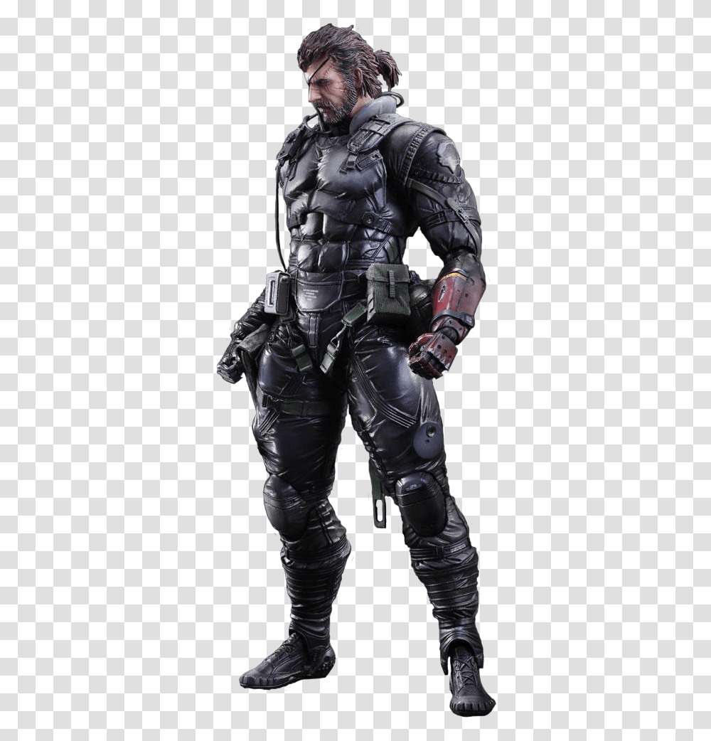 Metal Gear Venom Snake Play Arts Kai Action Metal Gear Solid 5 Sneaking Suit Naked Snake, Person, Armor, Ninja Transparent Png