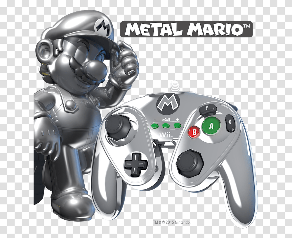Metal Mario Wired Fight Pad Metal Mario, Helmet, Apparel, Electronics Transparent Png