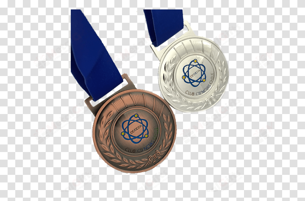 Metal Medal Champion Awards Chile Gold Bronze Medal, Wristwatch, Clock Tower, Architecture, Building Transparent Png