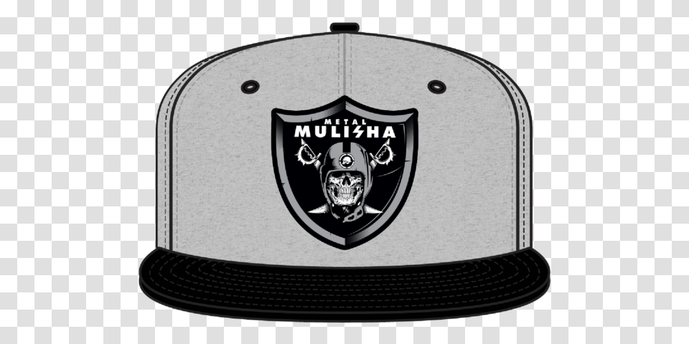 Metal Mulisha X Nation Oakland Raiders Logo Hat Snapback Emblem, Trademark, Badge, Buckle Transparent Png