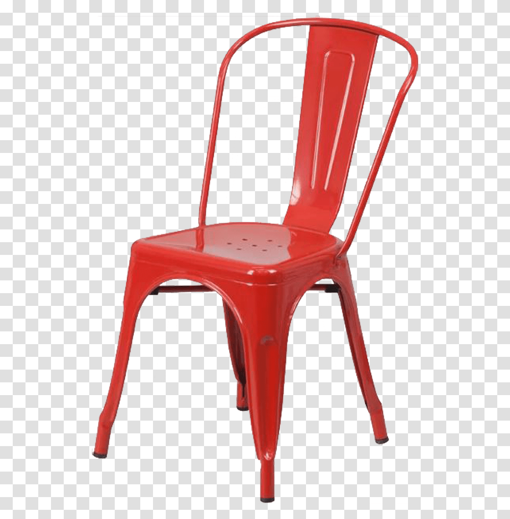 Metal Red Chair, Furniture, Plastic Transparent Png