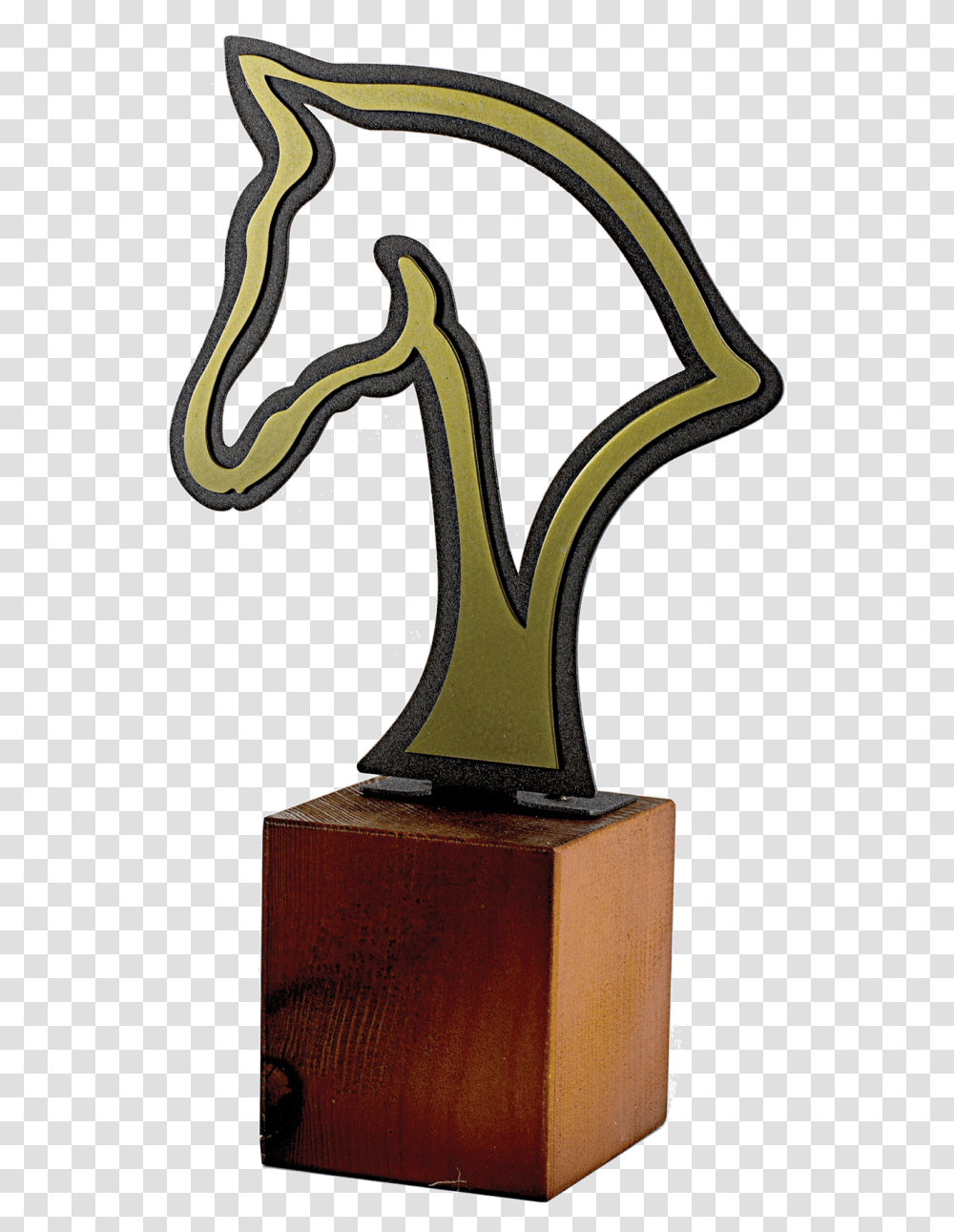 Metal Silhouette Horse Head Trophy Trophy Horse Transparent Png