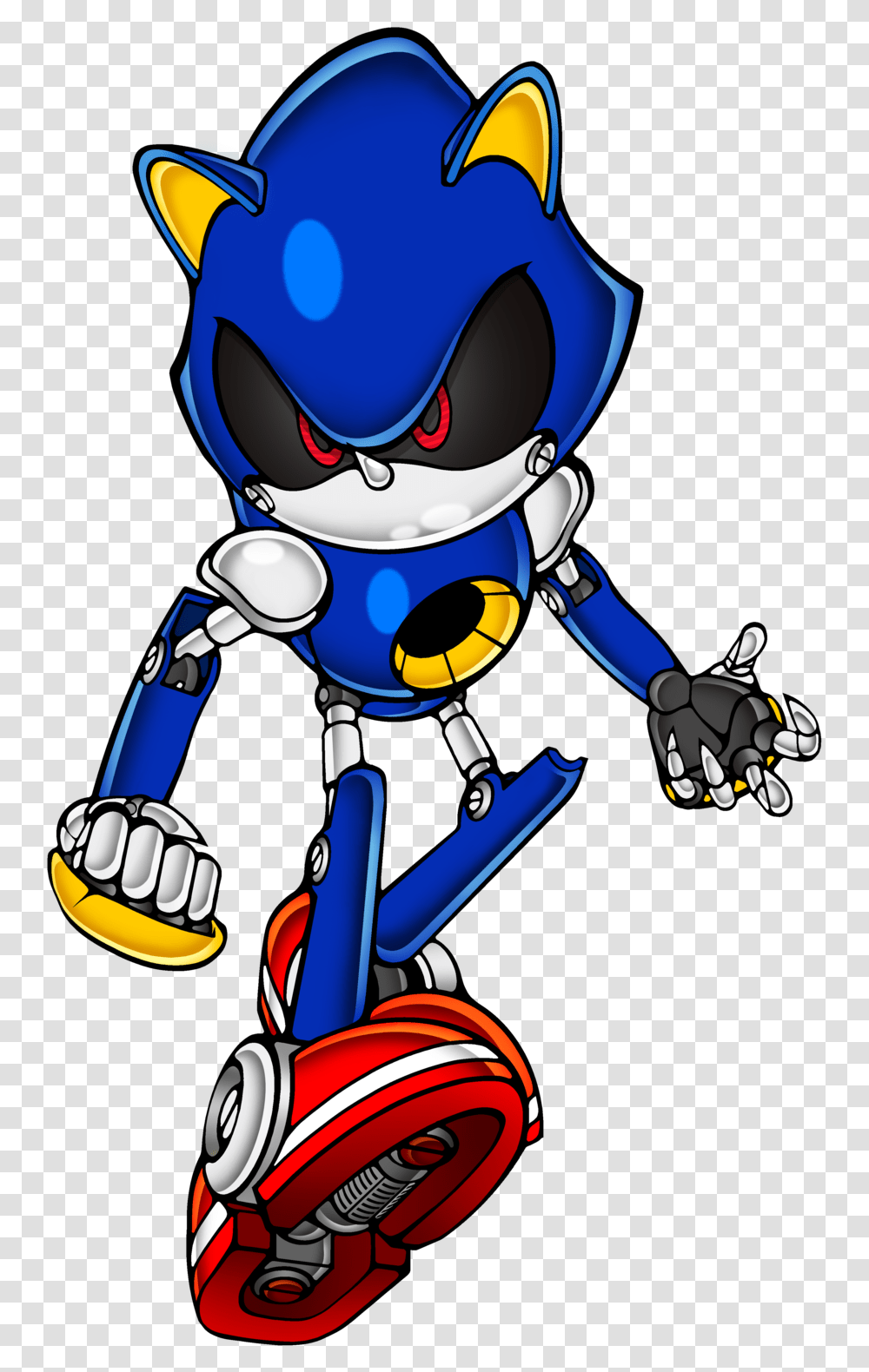 Metal Sonic Artwork Only By Envy The Hedgehog D351sap Metal Sonic, Robot, Toy, Hand Transparent Png