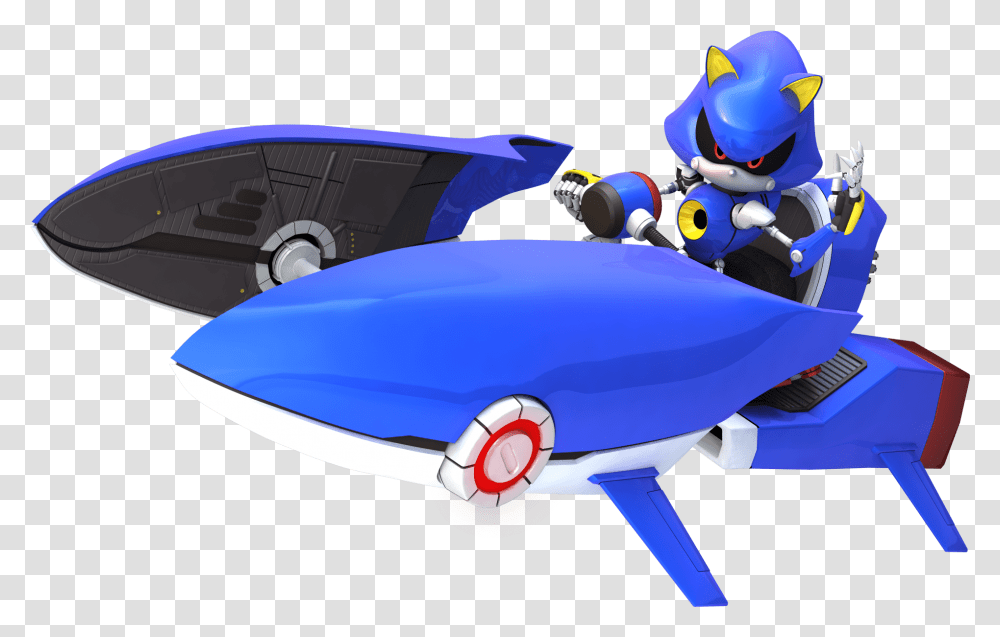 Metal Sonic Sonic And Sega All Stars Racing Metal Sonic, Toy, Transportation, Vehicle, Airplane Transparent Png
