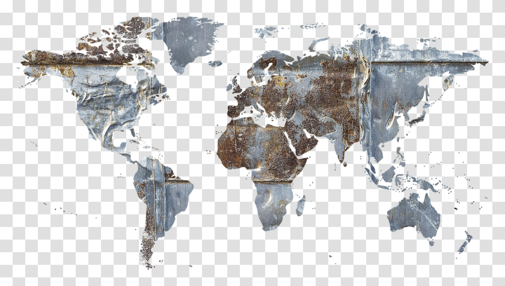 Metal Stainless Old Free Photo World Map, Diagram, Mineral, Outdoors, Nature Transparent Png