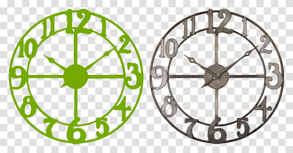 Metal Wall Clock, Analog Clock, Spoke, Machine Transparent Png