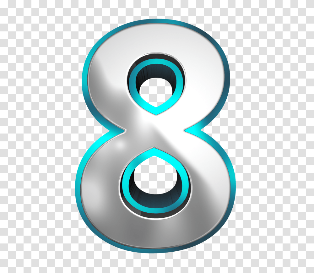 Metallic And Blue Number Eight Clipart Gallery, Alphabet, Logo Transparent Png